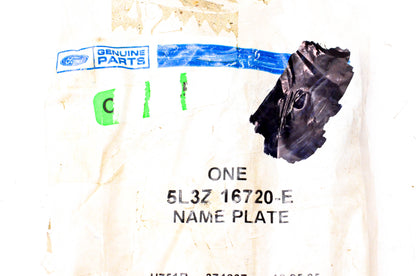 New OEM Ford 5L3Z-16720-E XLT Name Plate NOS