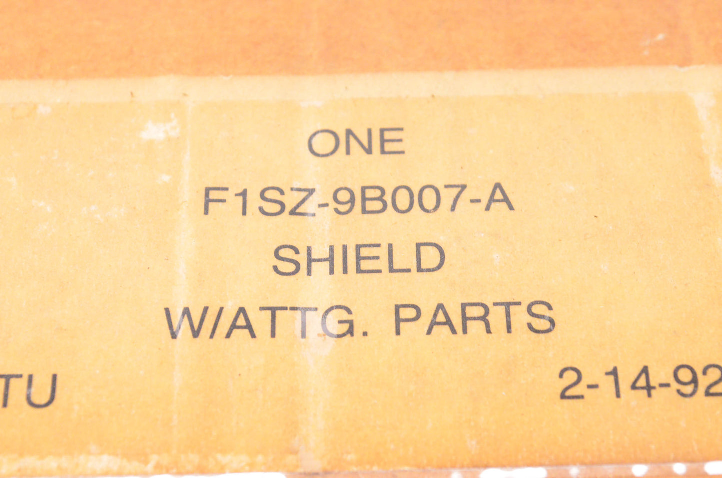 New OEM Ford F1SZ-9B007-A Shield NOS