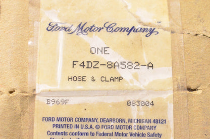 New OEM Ford F4DZ-8A582-A Hose & Clamp NOS