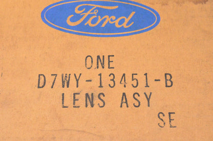 New OEM Ford D7WY-13451-B LH Lens Assembly NOS