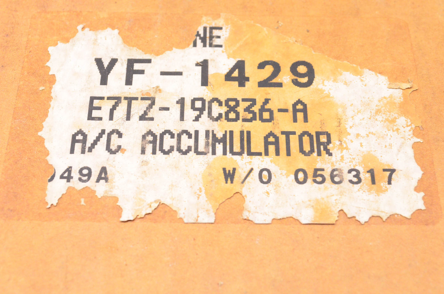 Motorcraft YF-1429, E7TZ-19C836-A, F0TH-19C808-BA A/C Accumulator NOS