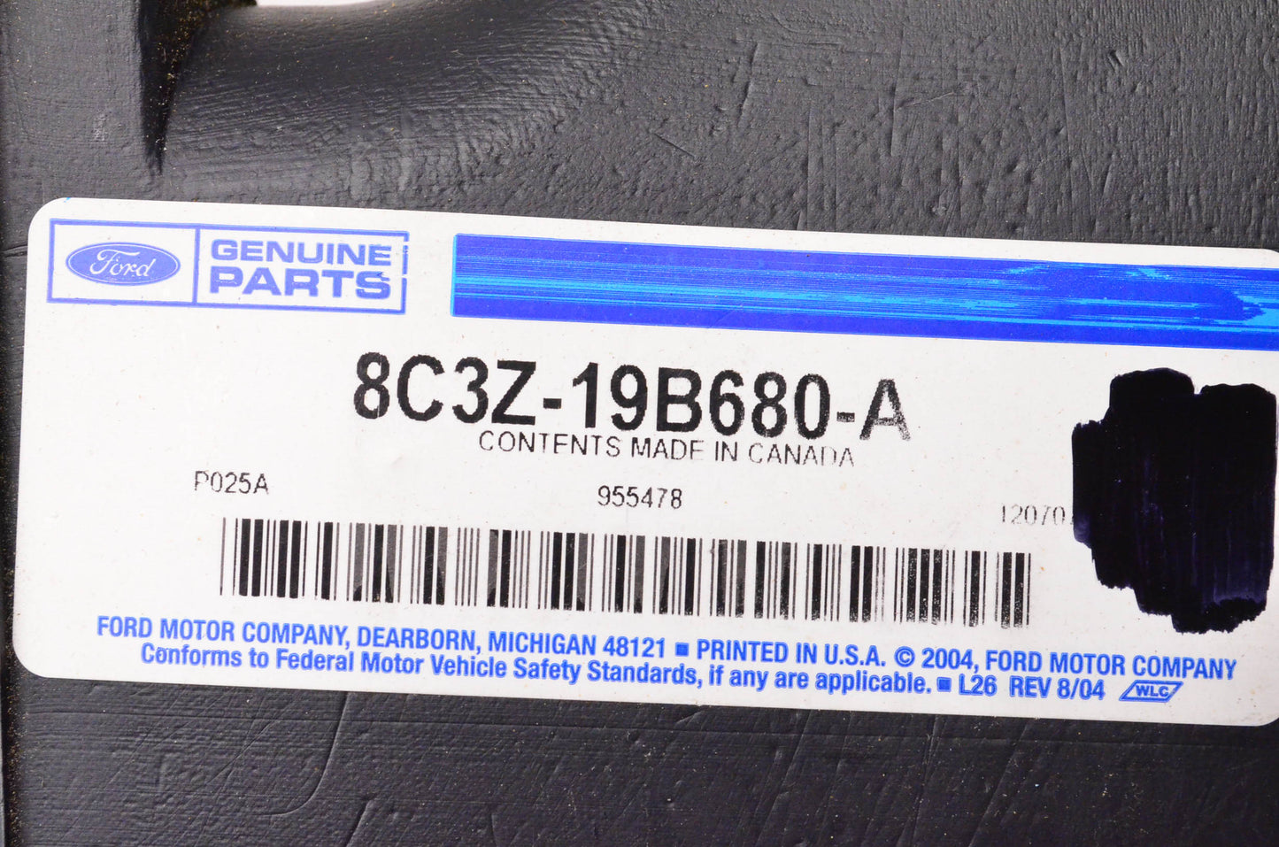 New OEM Ford 8C3Z-19B680-A Instrument Panel Air Duct NOS