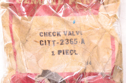 New OEM Ford C1TT-2365-A, CITT-2365-A Brake Check Valve NOS