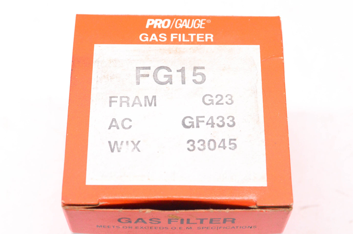 Pro Gauge FG15, G23, GF433 Gas Filter Kit NOS