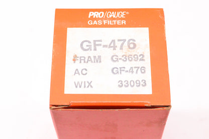 Pro Gauge GF-476, G-3692, GF-476 Gas Filter NOS