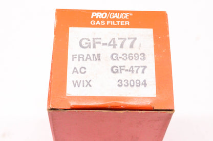 Pro Gauge GF-477, G3693, 33094 Gas Filter NOS