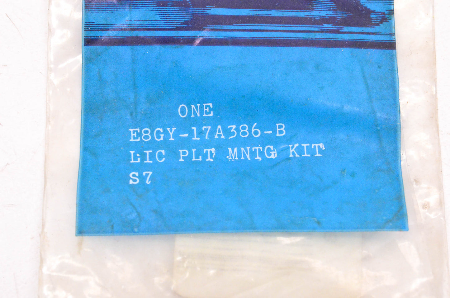 New OEM Ford E8GY-17A386-B License Plate Mounting Kit NOS