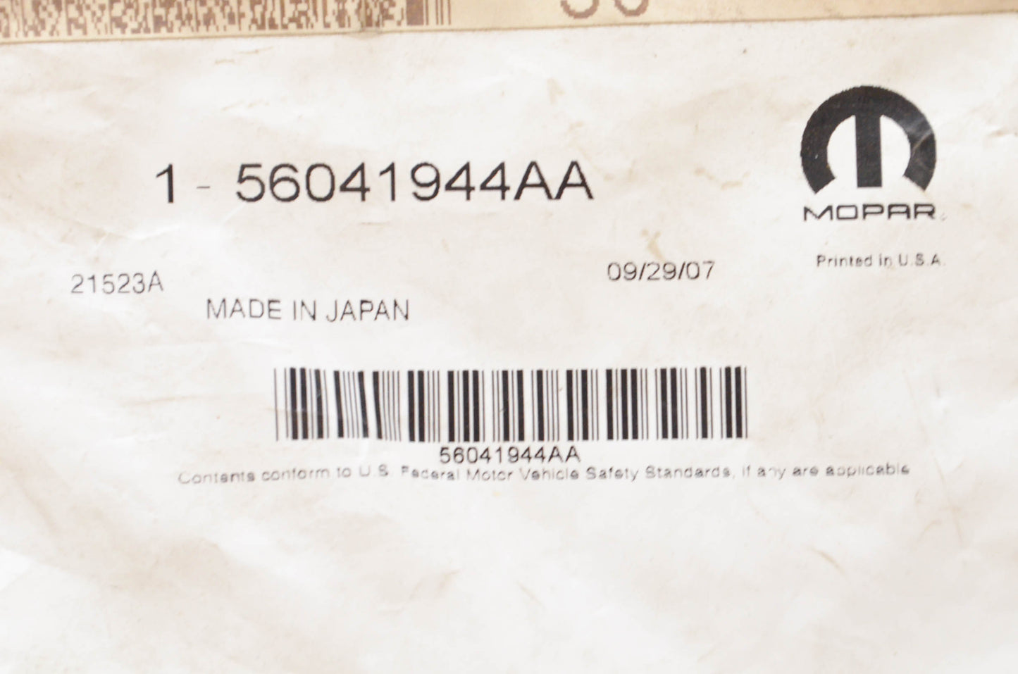 Mopar 56041944AA O2 Sensor NOS