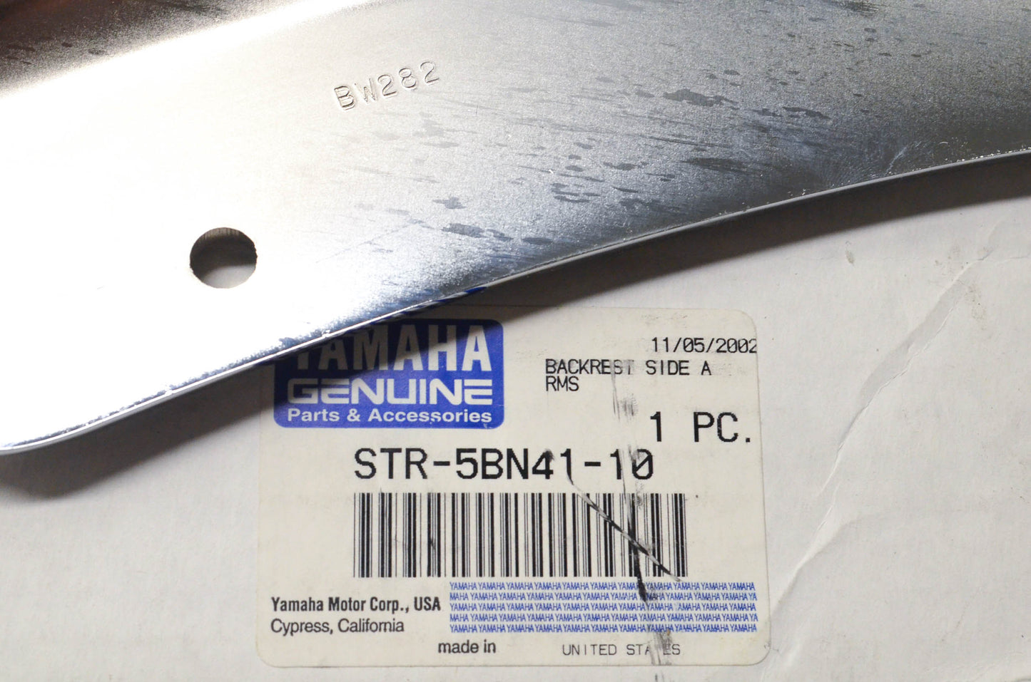 New OEM Yamaha STR-5BN41-10-00 Backrest Mounts NOS