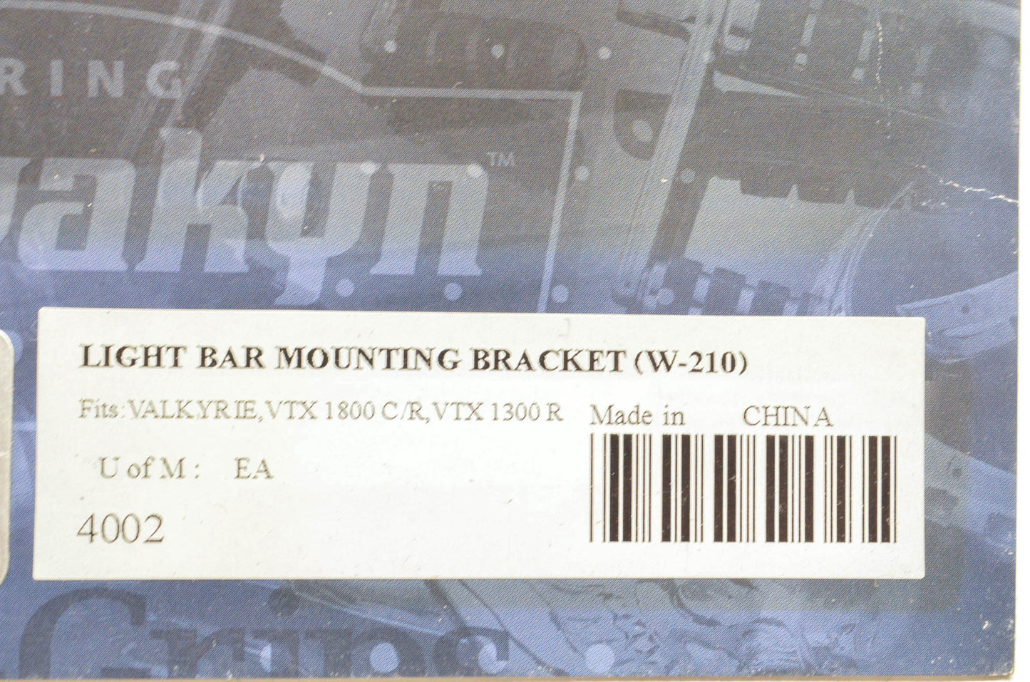 Kuryakyn 4002, 404002 Light Bar Mount Bracket NOS