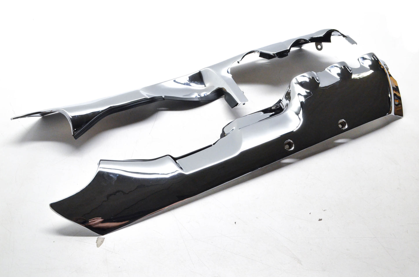 Show Chrome 52-614 Chrome Lower Exhaust Cowls NOS
