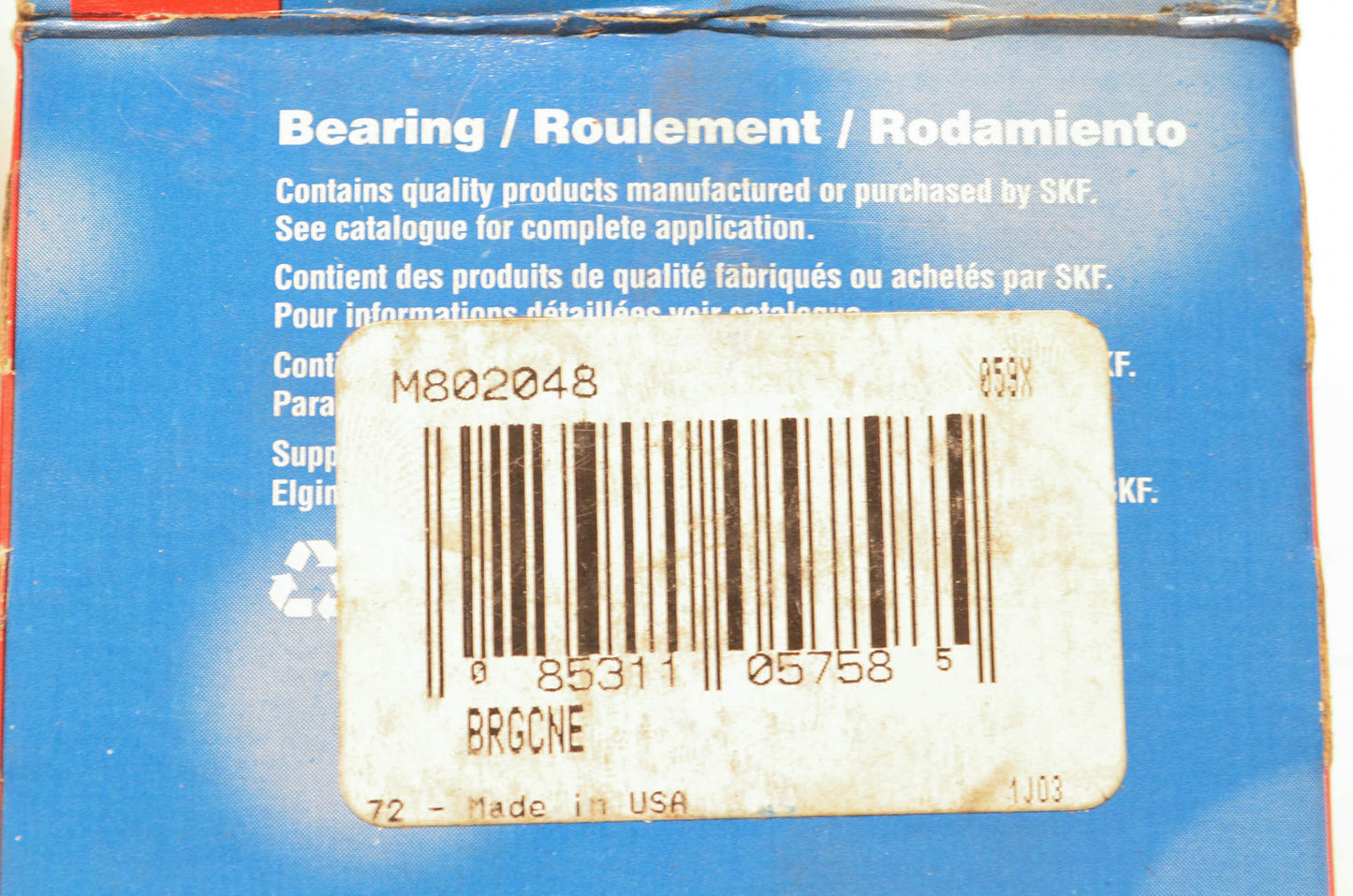 Koyo M802048 Tapered Roller Bearing NOS