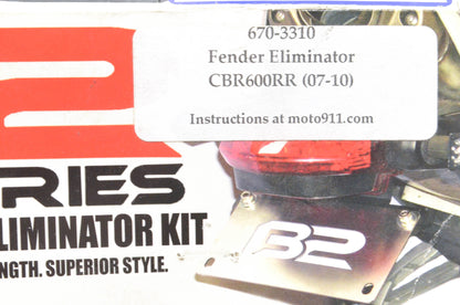 B2 Industries 71-2100BK, 670-3310 Fender Eliminator Kit NOS