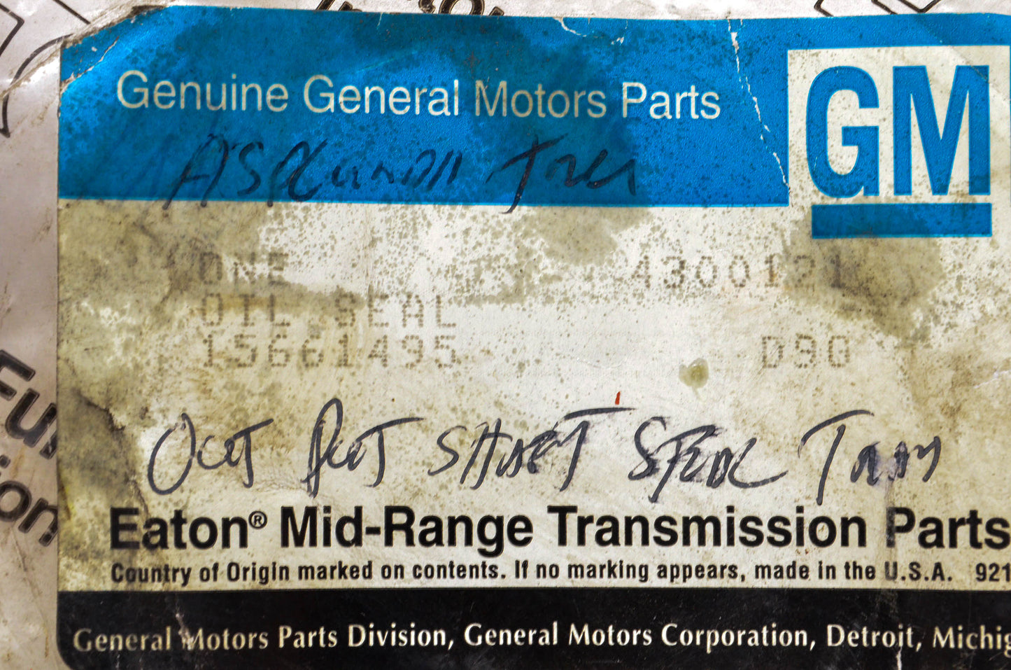 Eaton 15661495 Oil Seal NOS