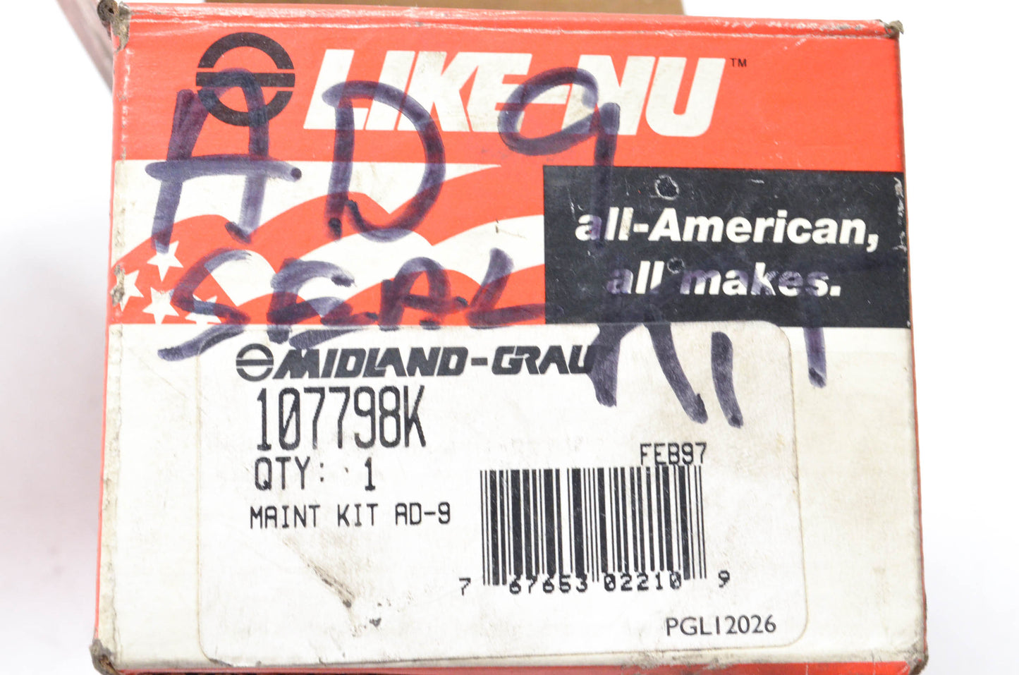 Like-Nu 107798K Purge Valve Maintenance Kit NOS