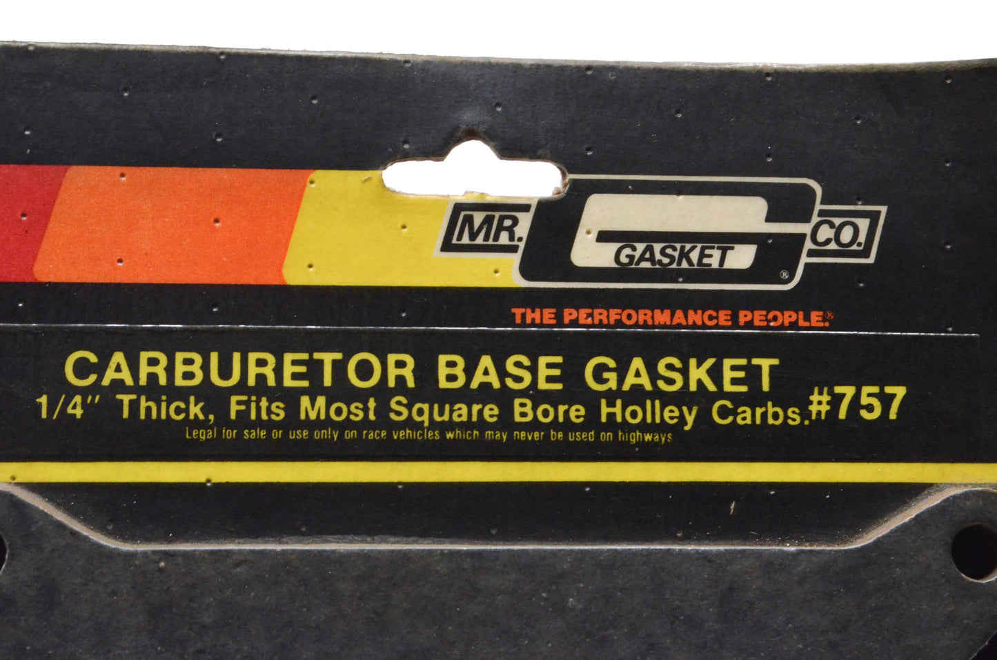 Mr Gasket 757 Carburetor Gasket 1/4" Holley Carb NOS