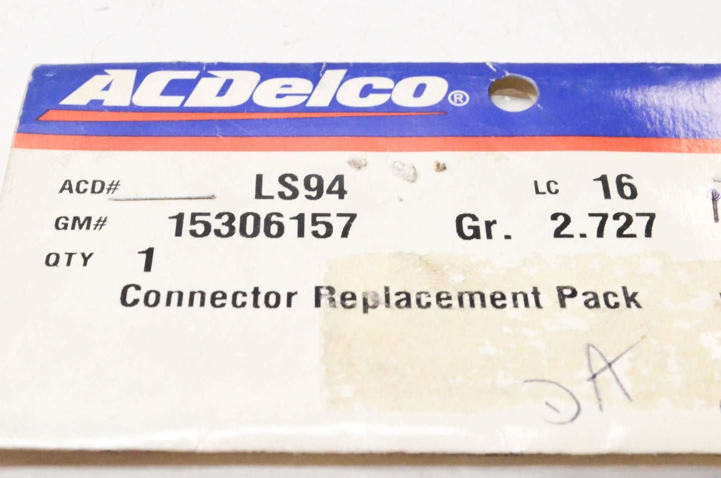 AC Delco 15306157, LS94 Connector Replacement Kit NOS