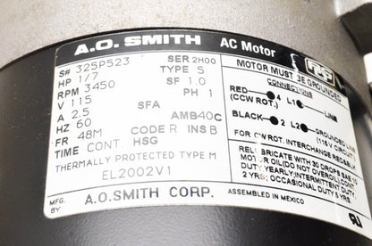Century EL2002V1 Oil Burner Motor NOS