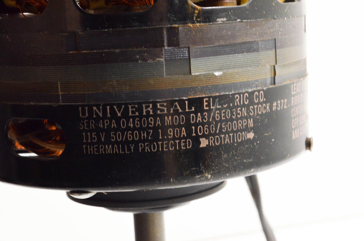 Universal Electric 372, 4PA 04609A MOD DA3, 6E035N Electric Motor