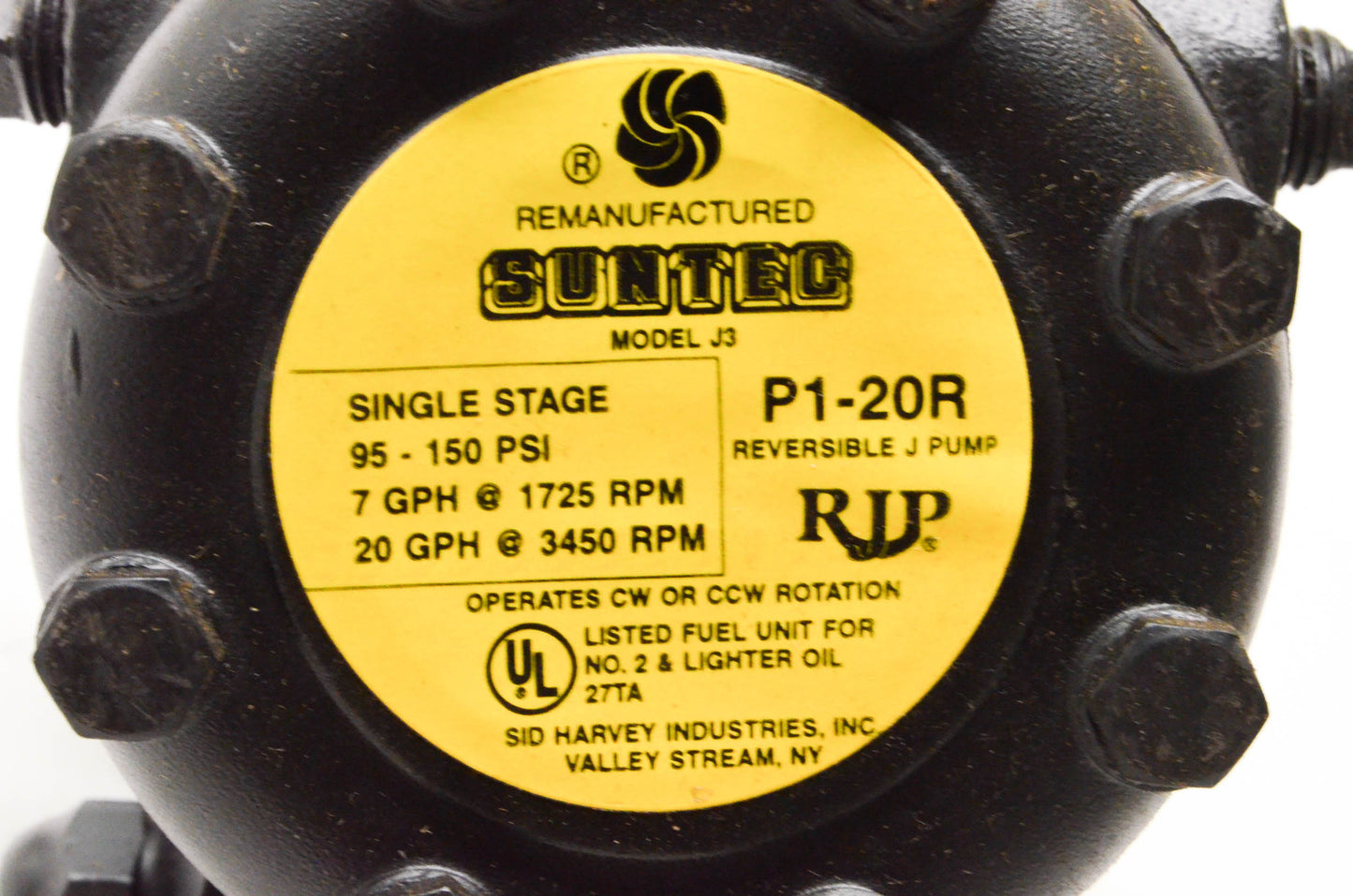 Suntec P1-20R, J3 Remanufactured J Pump