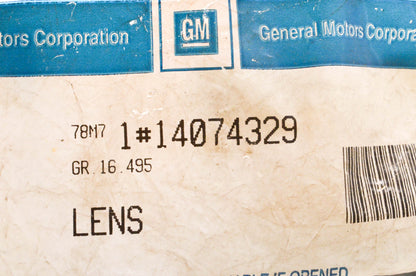 GM 14074329 Dome Lamp Lens NOS