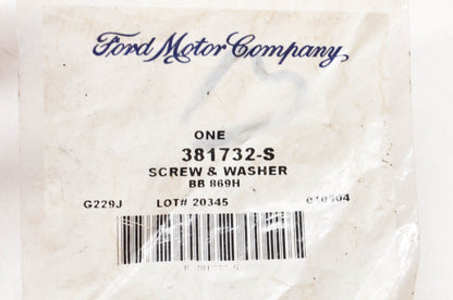 New OEM Ford 381732-S Screw & Washer NOS