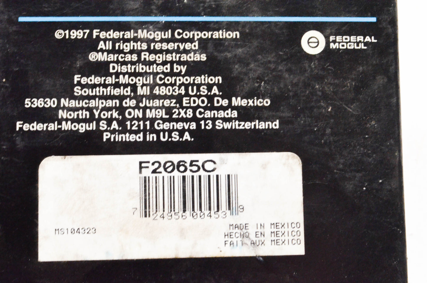 Federal Mogul F2065C Ball Bearing NOS