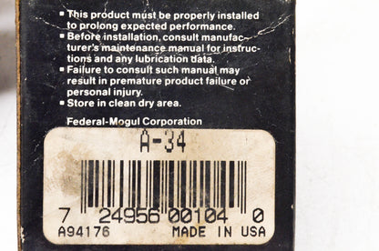 Federal Mogul A-34 Roller Bearing Assembly NOS