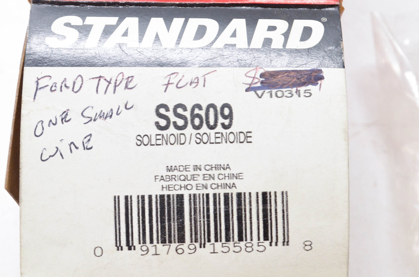 Standard SS609 Solenoid Kit NOS