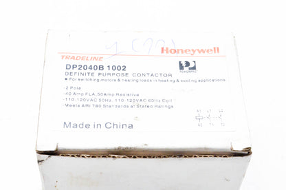 Honeywell DP2040B 1002 Definite Purpose Contactor NOS