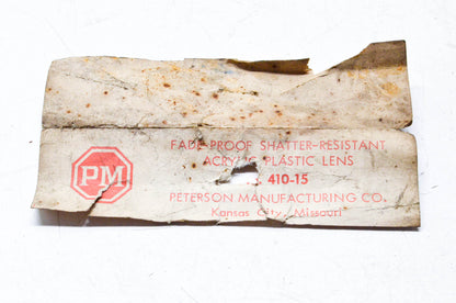 Peterson Manufacturing 410-15 Red Tail Light Lens NOS