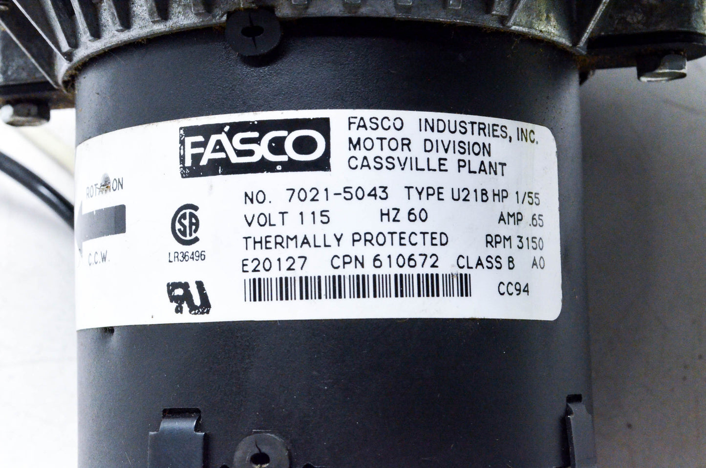 MagneTek 350001-2035 Inducer Blower Assembly NOS