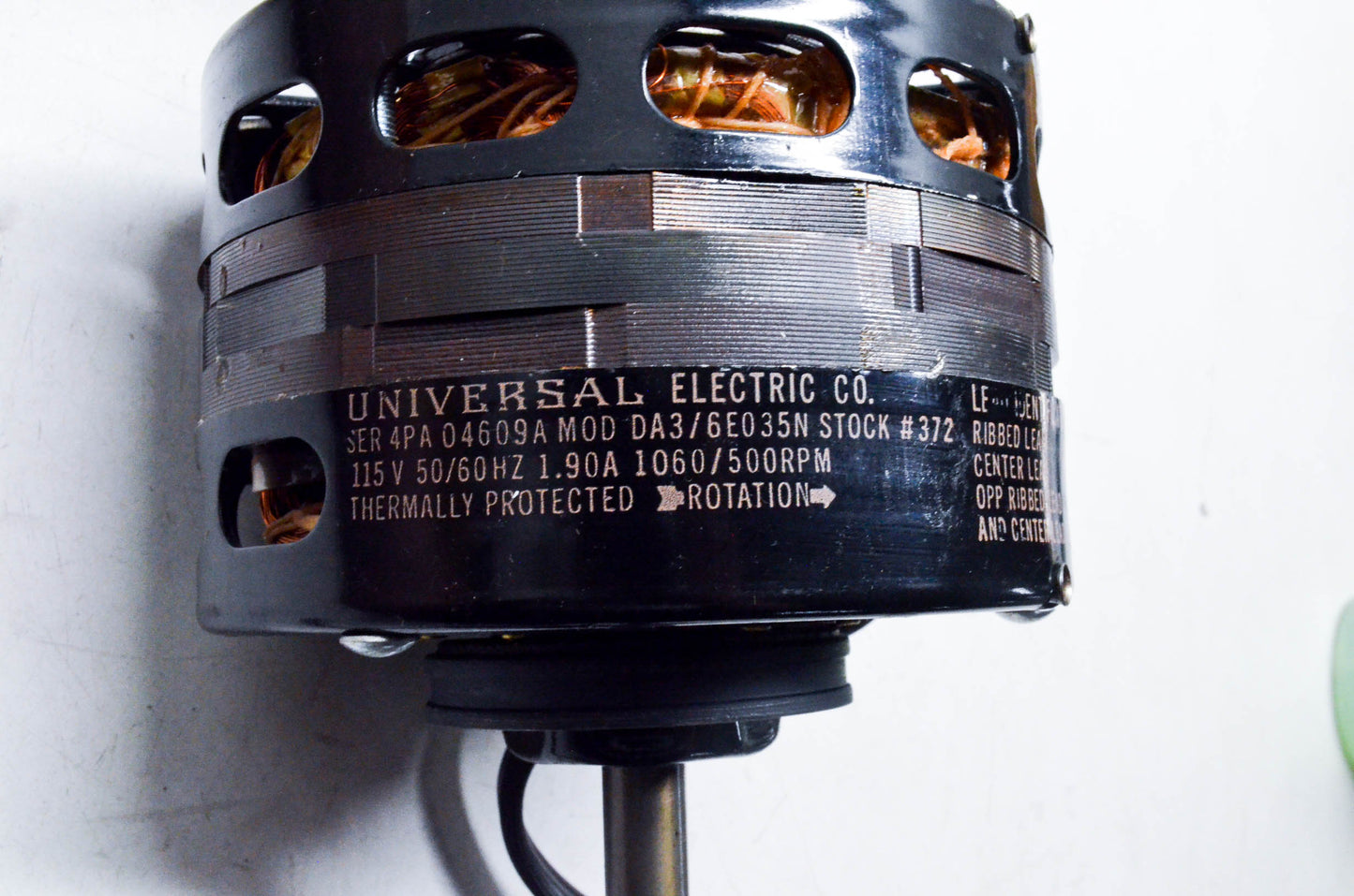 Universal Electric 373, 4PA 04609A MOD DA3, 6E035N Electric Motor 1/25 HP 115V NOS