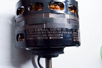 Universal Electric 373, 4PA 04609A MOD DA3, 6E035N Electric Motor 1/25 HP 115V NOS