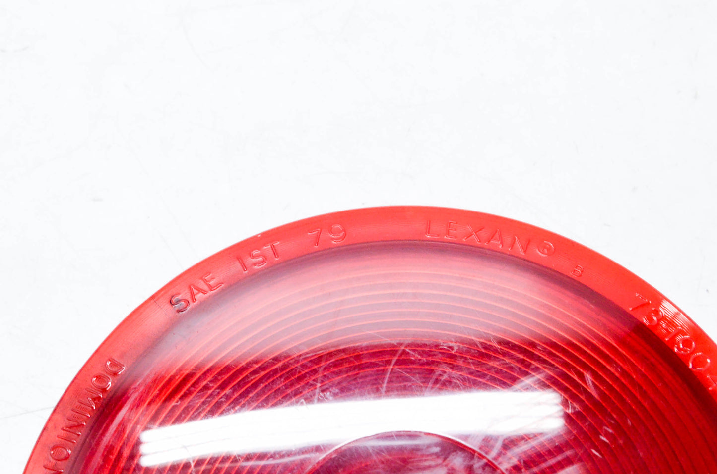 Lexan SAE-IST-79, 73-1904 Red Flush Mount Round Lens