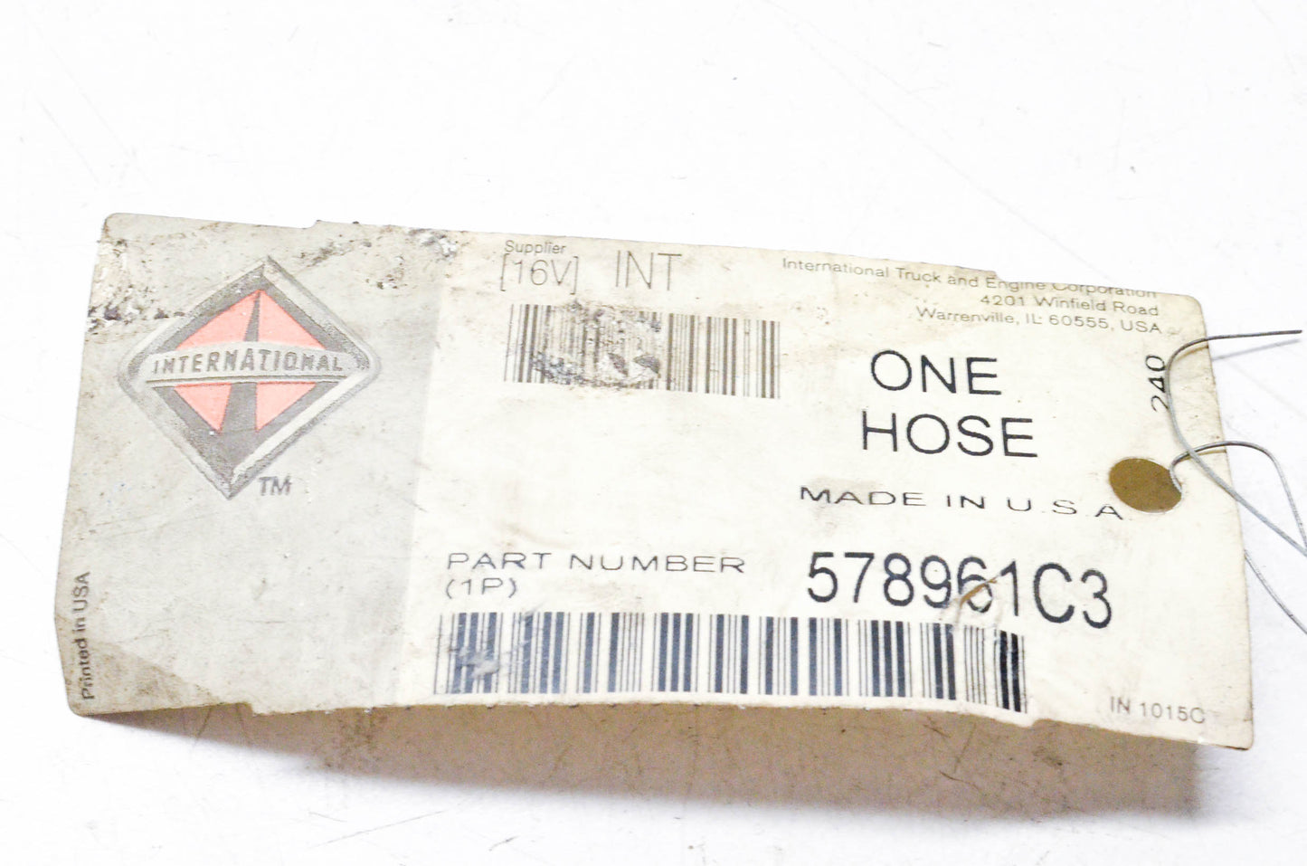 International 578961C3 Hydraulic Brake Hose NOS