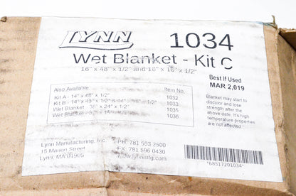 Lynn 1034 Wet Blanket High Temperature Insulation Kit NOS