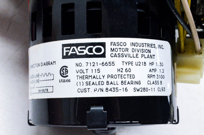 Fasco 8435-16 Induced Draft Furnace Blower Motor NOS