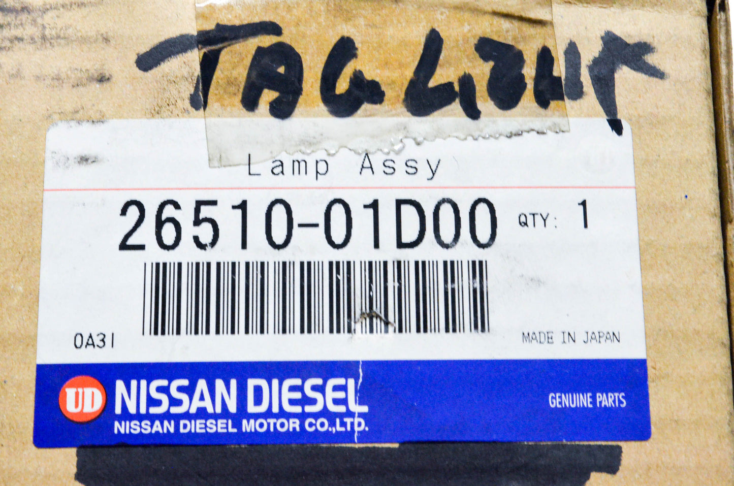 Nissan 26510-01D00 Lamp Assembly NOS