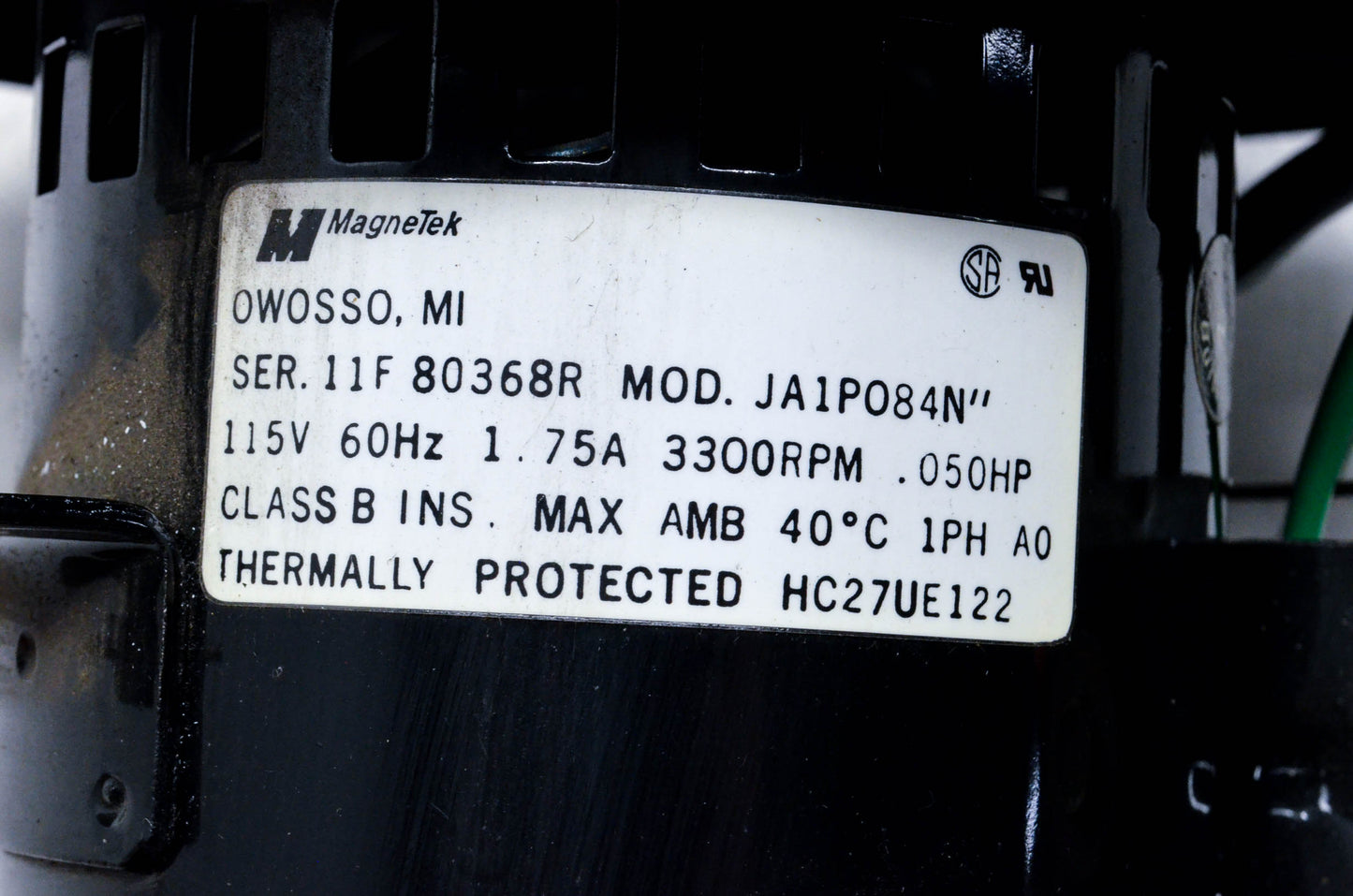 MagneTek JA1P084N Draft Inducer Blower Motor NOS