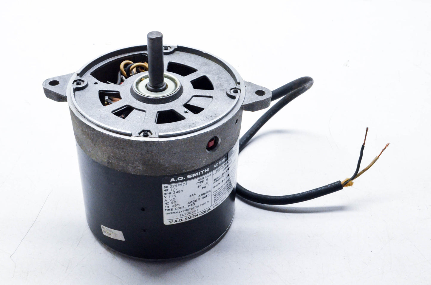 A.O. Smith 325P523, EL2002V1 Definite Purpose HVAC Motor