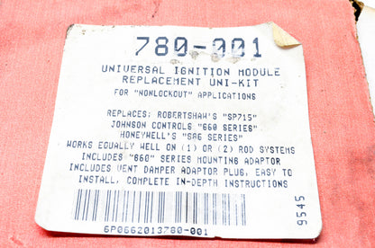 Robertshaw 780-001 Ignition Module Kit NOS