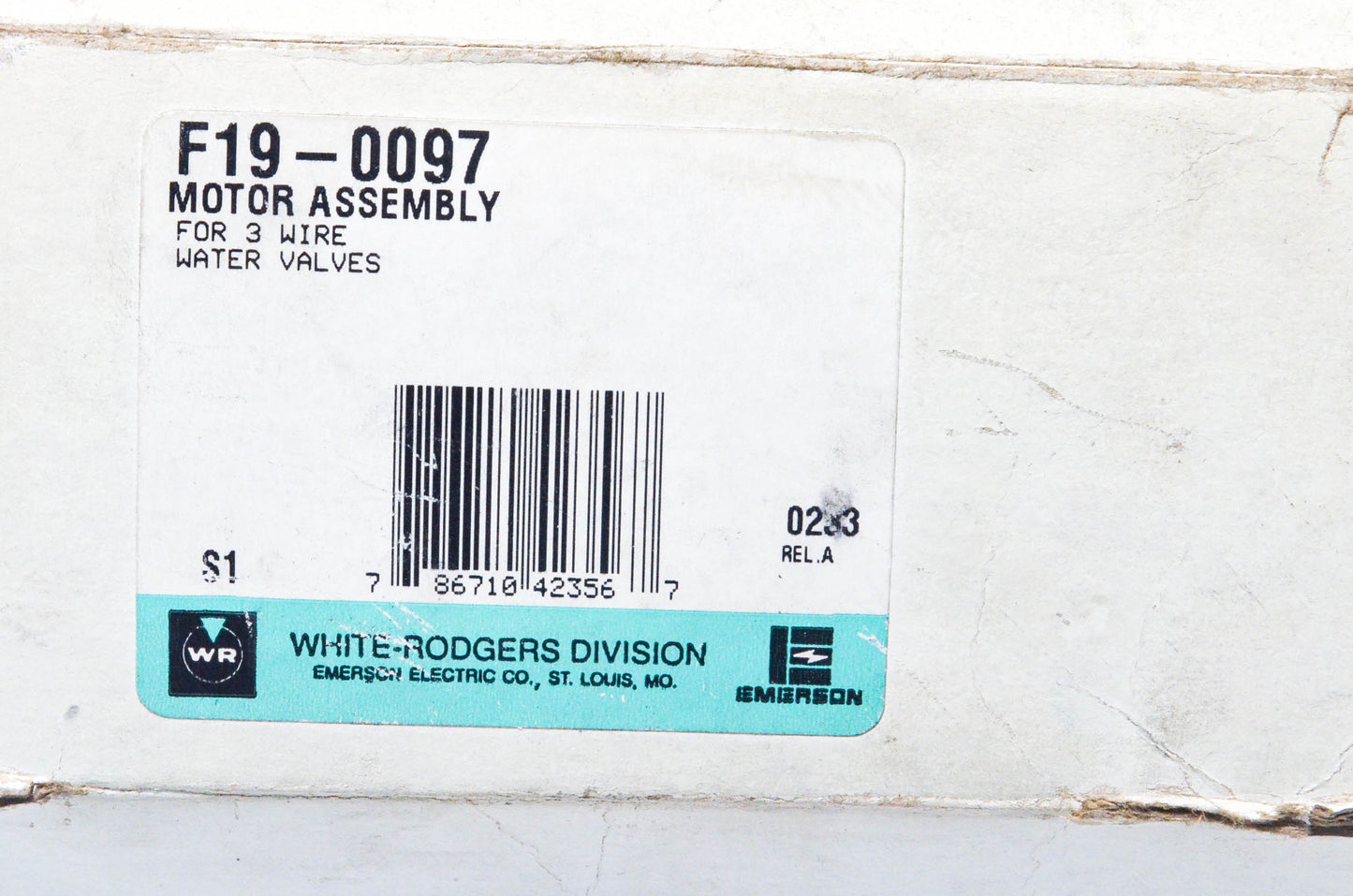 White Rodgers F19-0097, X1604655 3 Wire Motor Assembly NOS