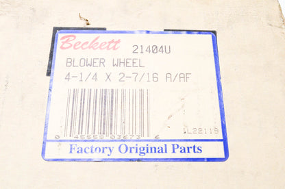 Beckett 21404U Blower Wheel NOS