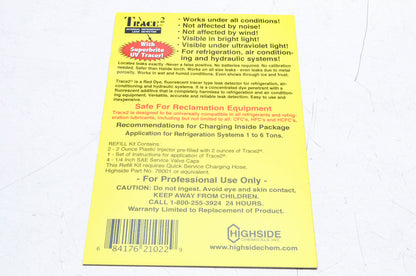 Highside Chemicals HS21022, 8471621022 Refrigerant Leak Dye Refill Kit NOS