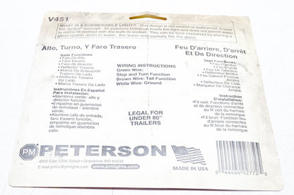 Peterson V451 Submersible Tail Light Kit NOS