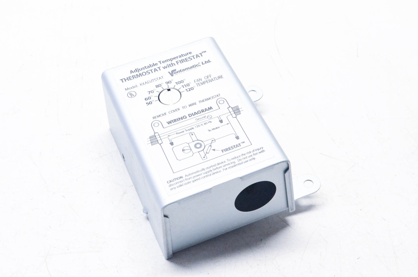 Ventamatic XXFIRESTAT, XXADJSTAT Adjustable Thermostat NOS