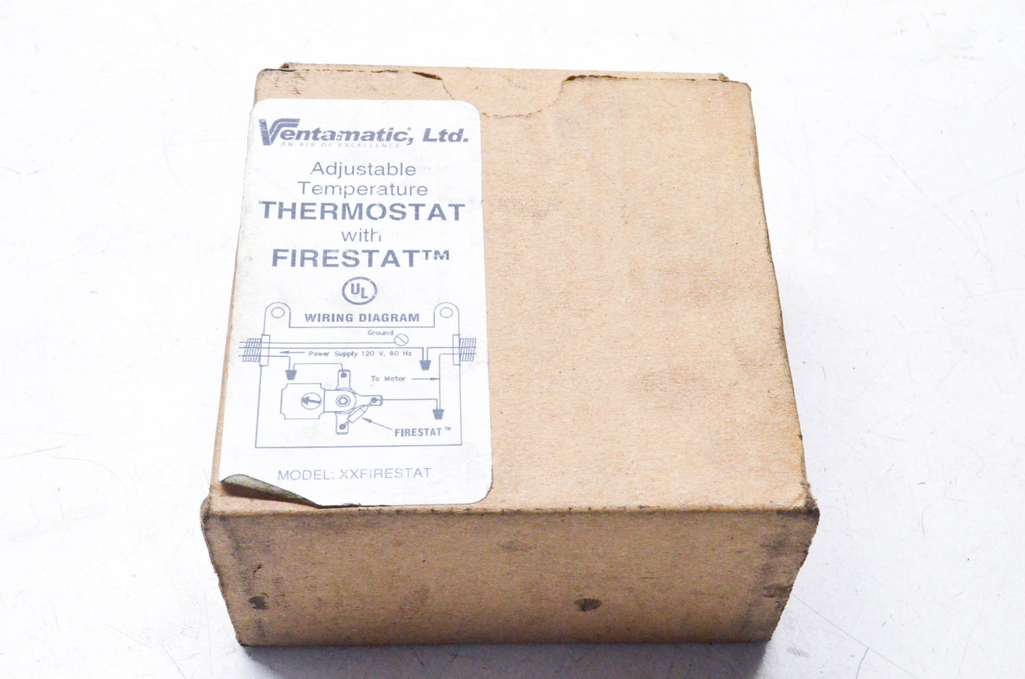 Ventamatic XXFIRESTAT, XXADJSTAT Adjustable Thermostat NOS