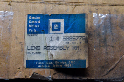 GM 5965778 Right Tail Light Lens NOS