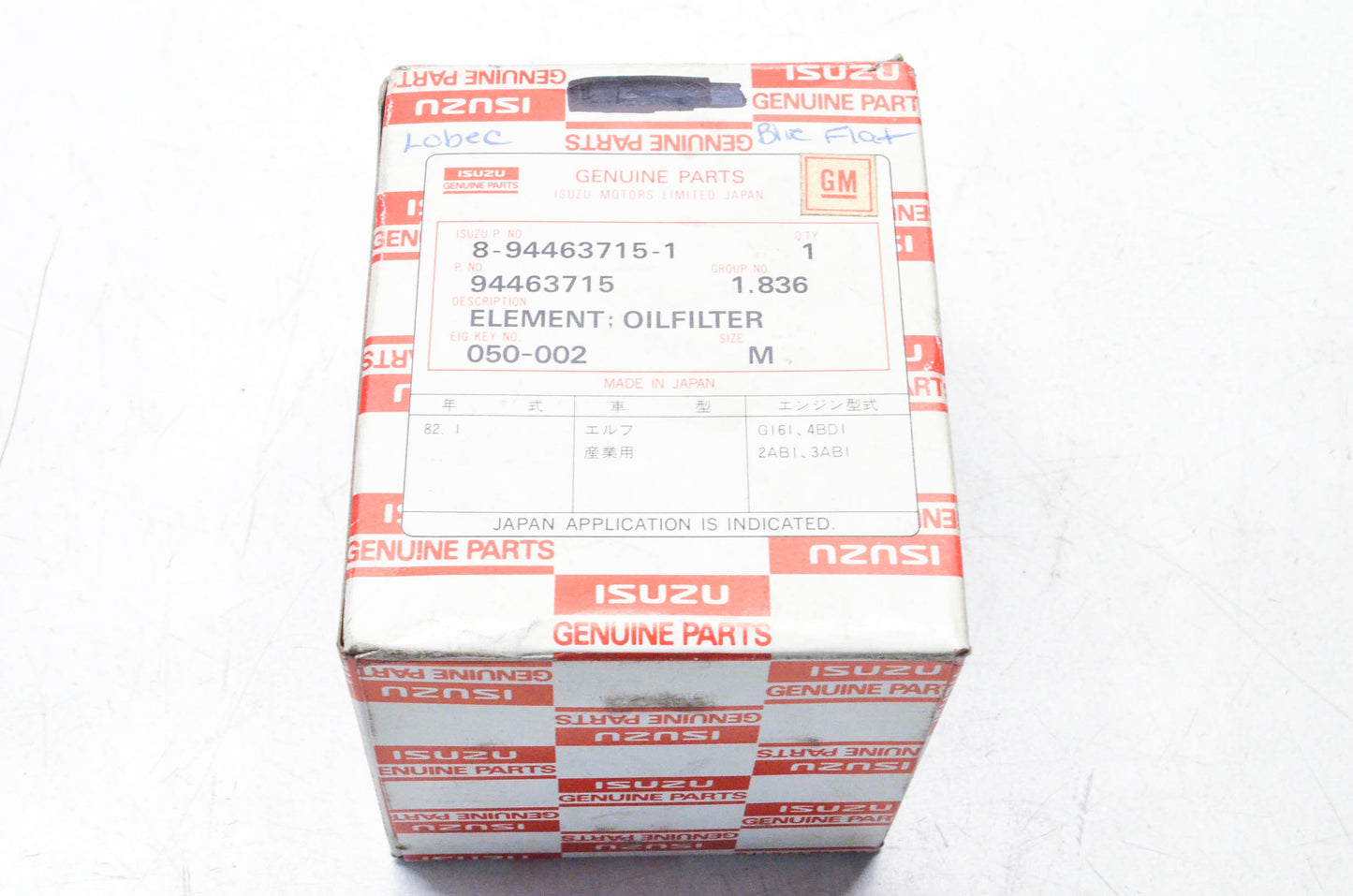 Isuzu 8-94463715-1, 94463715, 050-002 Oil Filter NOS